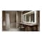 Ketcham Frosted Glass Edge Mirror LED Mirror, 60 W, 100/240 VAC - 50/60 Hz. CRI >= 85, Brushed Finish LUM-6036P - alternate 1